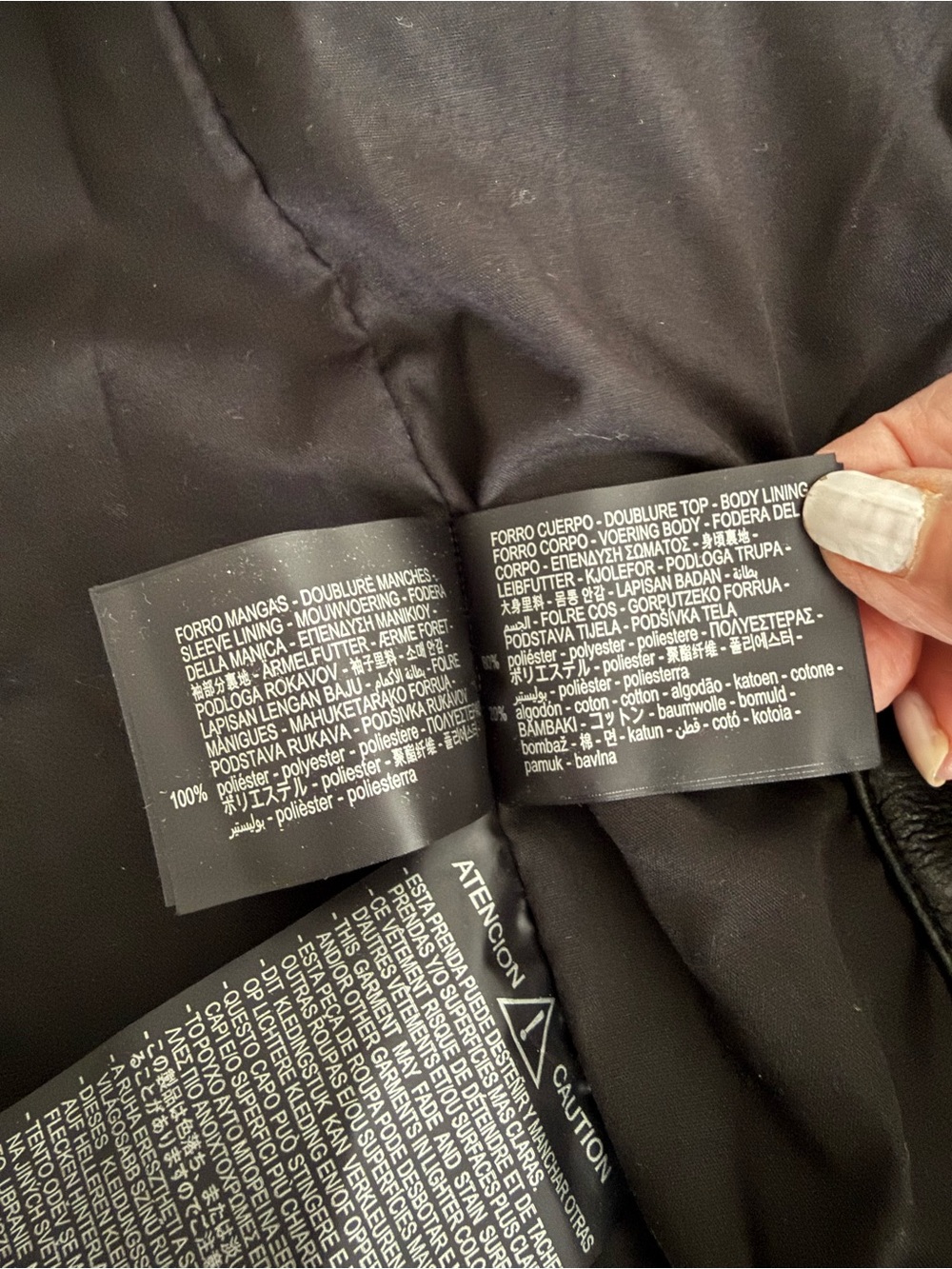 Zara Black Faux Leather Hooded Bomber - Picture 7 of 8